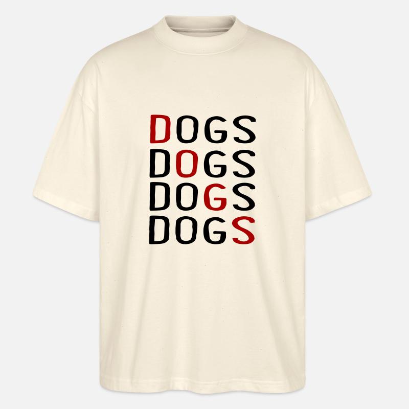 Hunde - Stanley/Stella Oversized Unisex Bio T-Shirt Blaster 2.0 - Natur