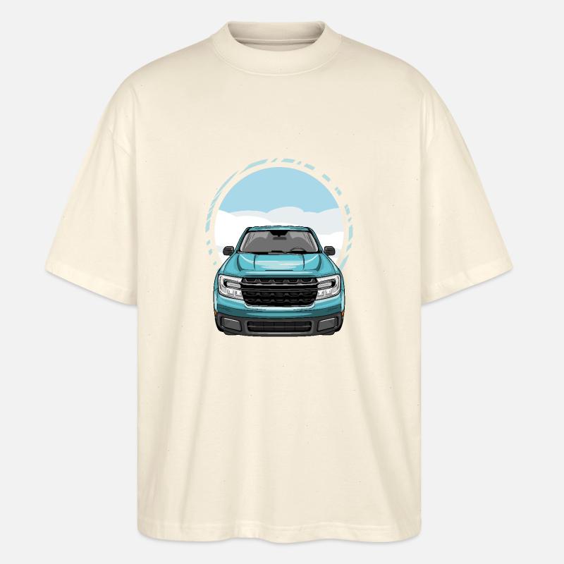 Vue de face du pick-up - T-shirt bio Blaster 2.0 coupe oversize Stanley/Stella Unisexe - écru doux