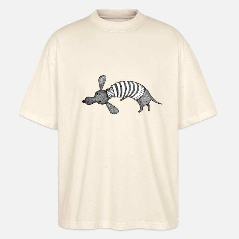 Dackel - Stanley/Stella Oversized Unisex Bio T-Shirt Blaster 2.0 - Natur
