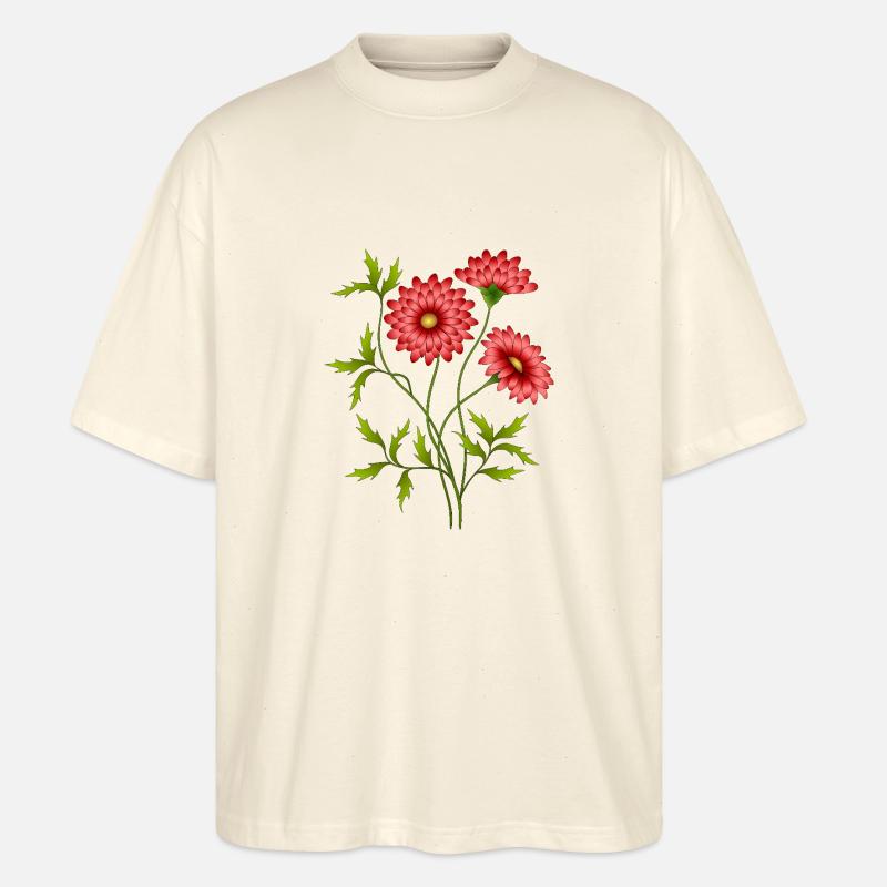 Fleur - T-shirt bio Blaster 2.0 coupe oversize Stanley/Stella Unisexe - écru doux
