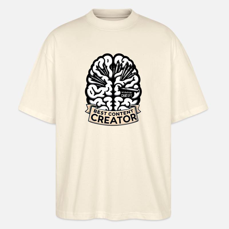 Content Creator Masterpiece - Stanley/Stella Oversized Unisex Bio T-Shirt Blaster 2.0 - Natur