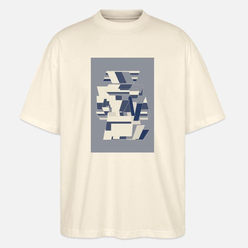 Robot guerrier bleu - T-shirt bio Blaster 2.0 coupe oversize Stanley/Stella Unisexe - écru doux