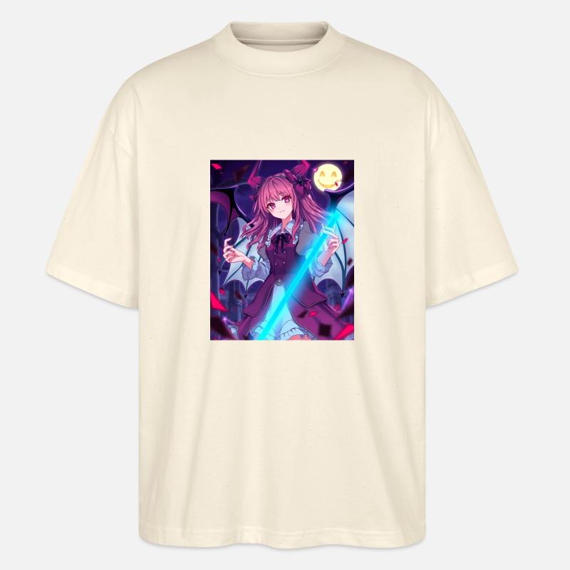 Conception d’anime Hellow - T-shirt bio Blaster 2.0 coupe oversize Stanley/Stella Unisexe - écru doux
