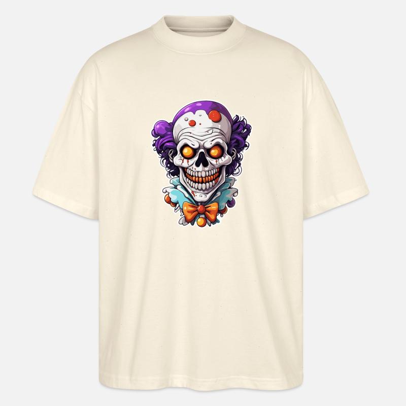 Clown / Cirque / Carnaval / Carnaval / Ludique - T-shirt bio Blaster 2.0 coupe oversize Stanley/Stella Unisexe - écru doux