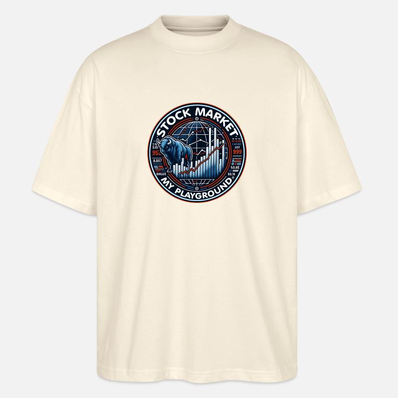 Le trading boursier Ma passion - T-shirt bio Blaster 2.0 coupe oversize Stanley/Stella Unisexe - écru doux