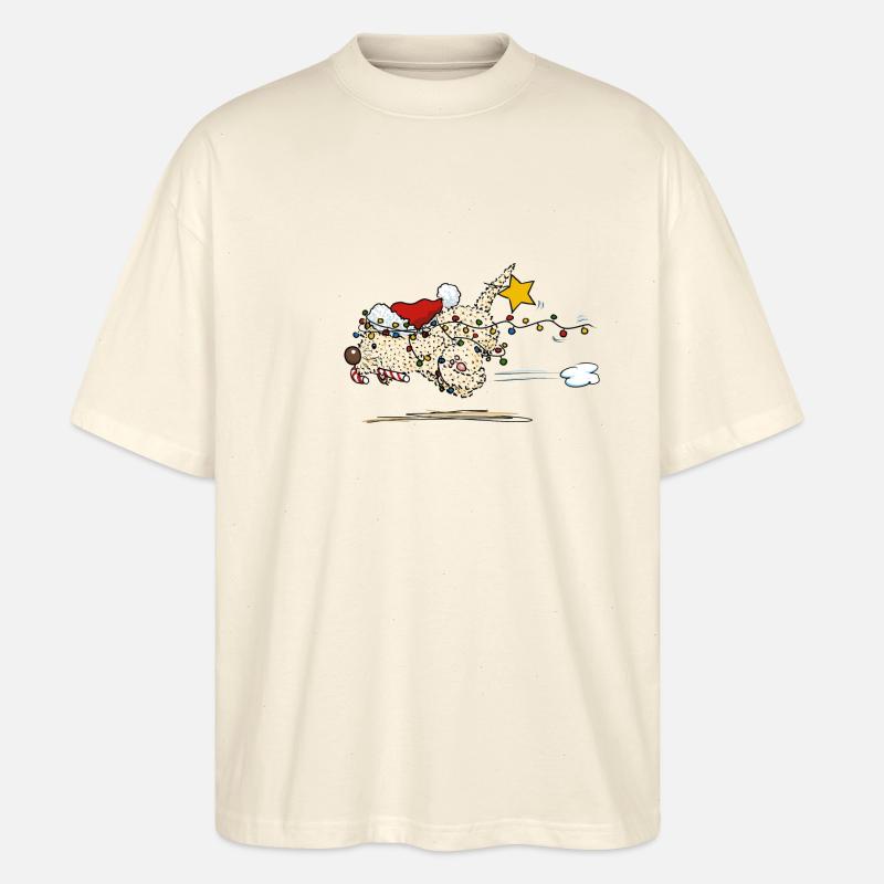 Lichterkette2 2 - Stanley/Stella Oversized Unisex Bio T-Shirt Blaster 2.0 - Natur