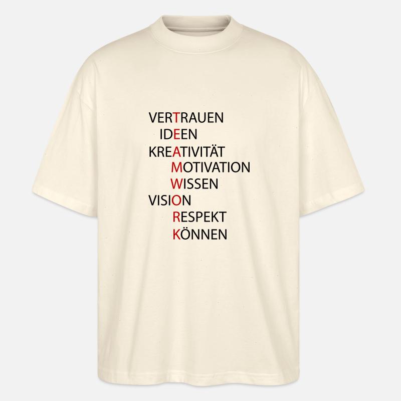 Teamwork - Stanley/Stella Oversized Unisex Bio T-Shirt Blaster 2.0 - Natur