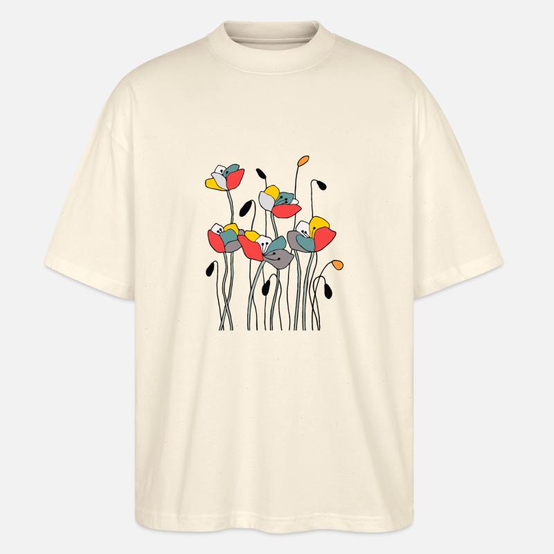 Fleur - T-shirt bio Blaster 2.0 coupe oversize Stanley/Stella Unisexe - écru doux