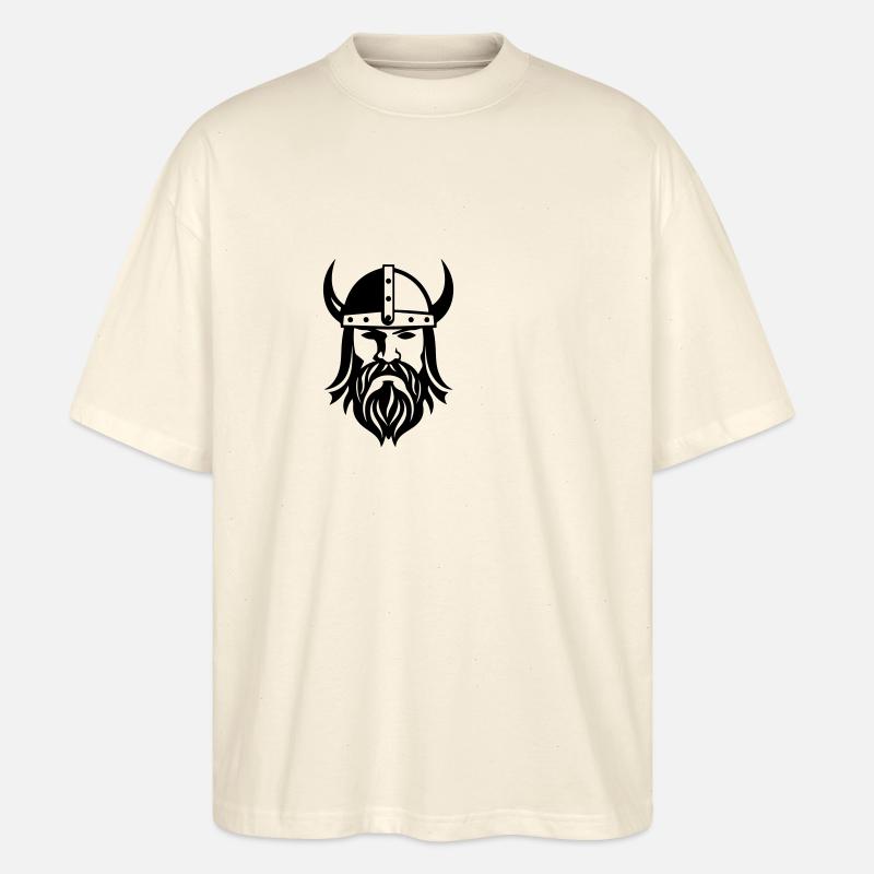 Wikinger Kopf Krieger Valhalla Odin - Stanley/Stella Oversized Unisex Bio T-Shirt Blaster 2.0 - Natur