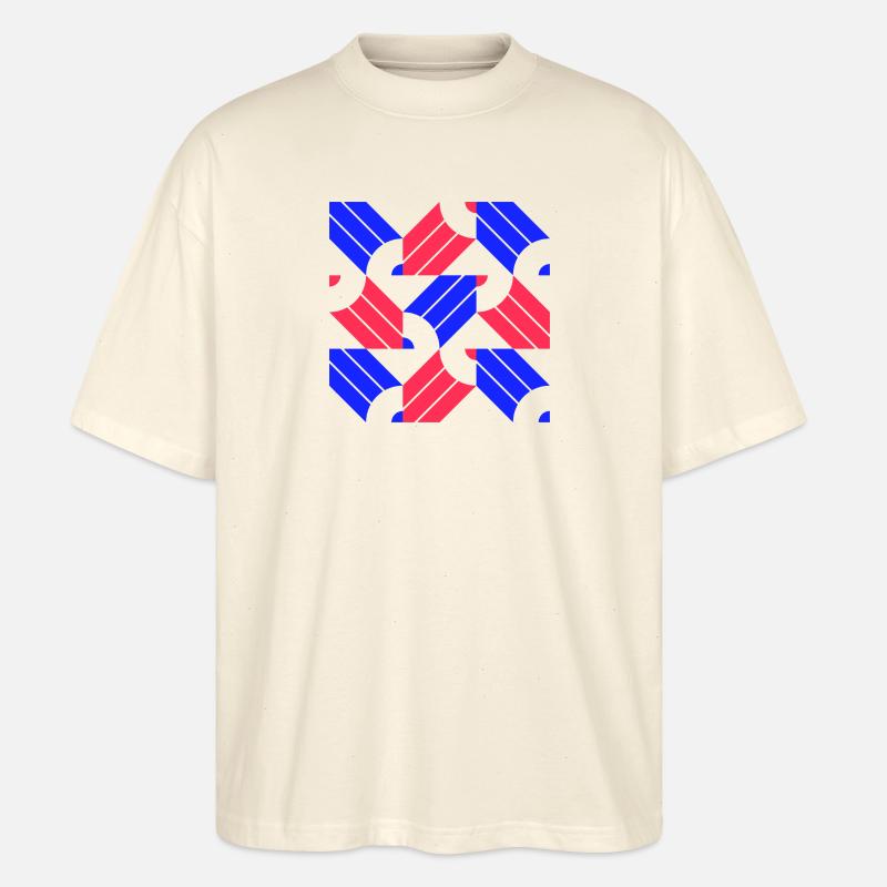 Pencil Pattern - Stanley/Stella Oversized Unisex Bio T-Shirt Blaster 2.0 - Natur