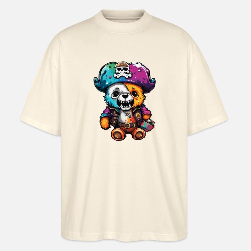 Teddybär / Kuscheltier / Stofftier / Geschenkidee - Stanley/Stella Oversized Unisex Bio T-Shirt Blaster 2.0 - Natur
