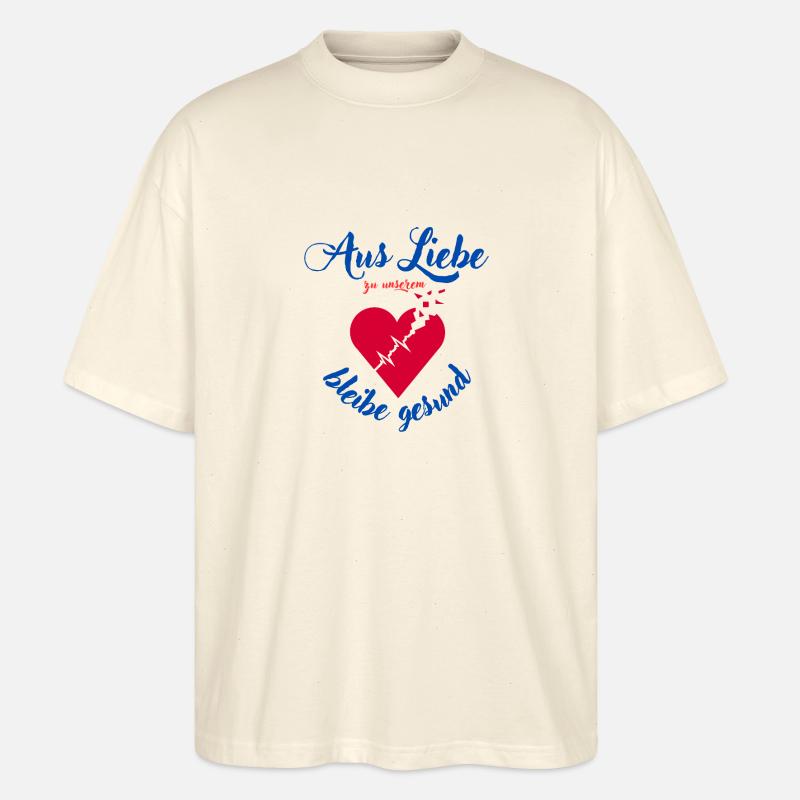 Ich bin ein Herzi - Stanley/Stella Oversized Unisex Bio T-Shirt Blaster 2.0 - Natur