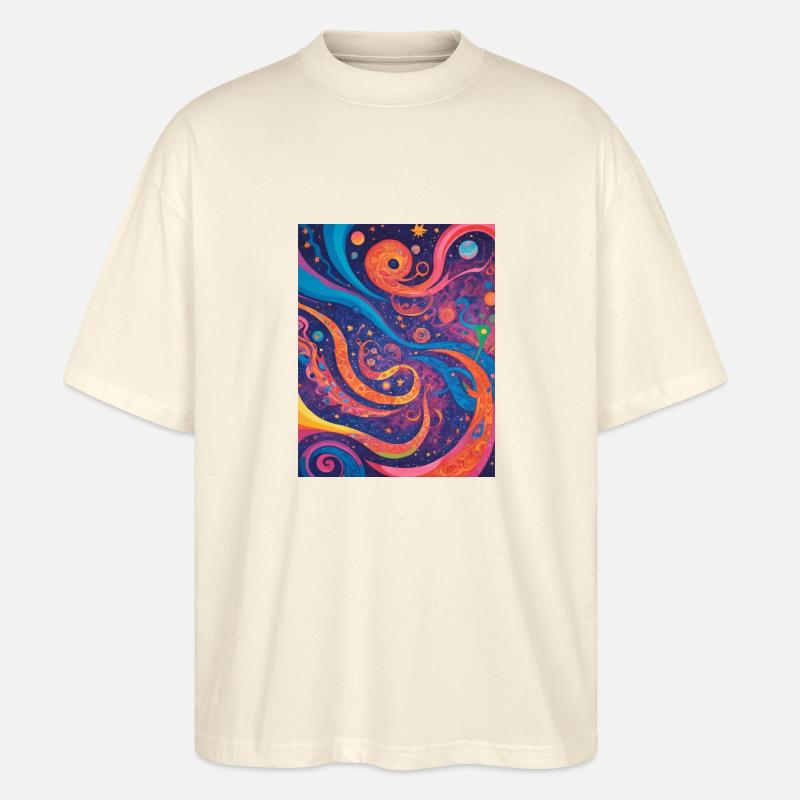 Kosmische Abstraktion - Stanley/Stella Oversized Unisex Bio T-Shirt Blaster 2.0 - Natur