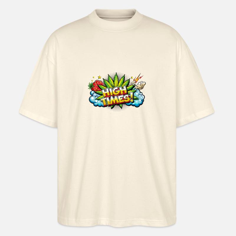 High times comic - Stanley/Stella Oversized Unisex Bio T-Shirt Blaster 2.0 - Natur
