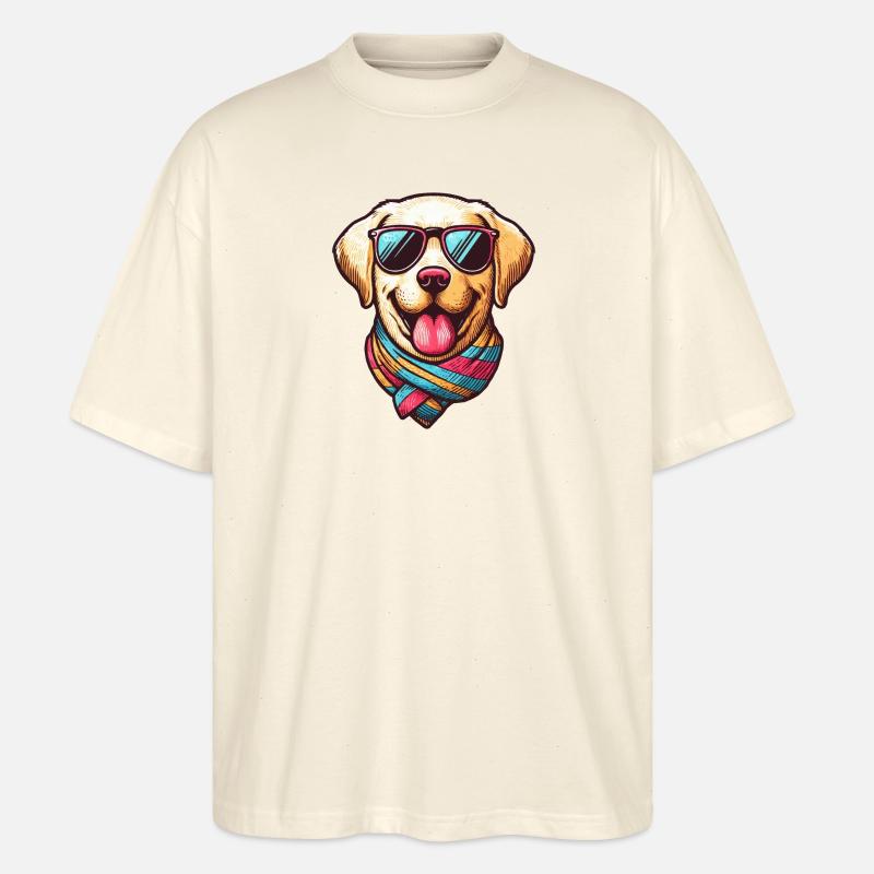 Cooler Labrador - Stanley/Stella Oversized Unisex Bio T-Shirt Blaster 2.0 - Natur