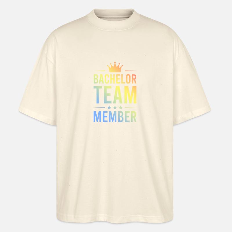 Bachelor Team Bunt - Stanley/Stella Oversized Unisex Bio T-Shirt Blaster 2.0 - Natur