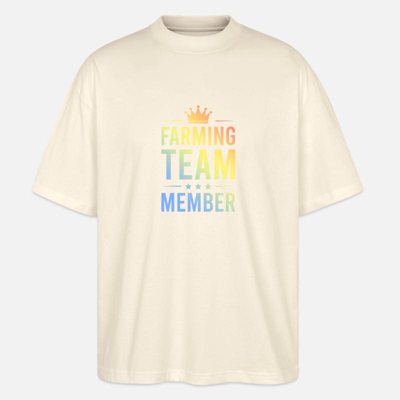 Farming Team Bunt - Stanley/Stella Oversized Unisex Bio T-Shirt Blaster 2.0 - Natur