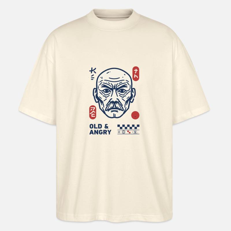 Alt & Wütend - Stanley/Stella Oversized Unisex Bio T-Shirt Blaster 2.0 - Natur