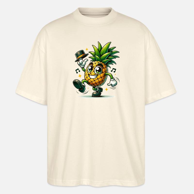 Tanzende Ananas - Stanley/Stella Oversized Unisex Bio T-Shirt Blaster 2.0 - Natur