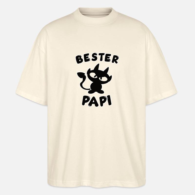cooles bester Papi Design - Stanley/Stella Oversized Unisex Bio T-Shirt Blaster 2.0 - Natur