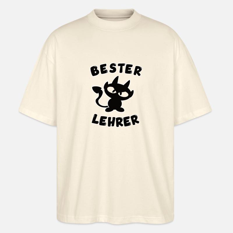 cooles bester Lehrer Design - Stanley/Stella Oversized Unisex Bio T-Shirt Blaster 2.0 - Natur