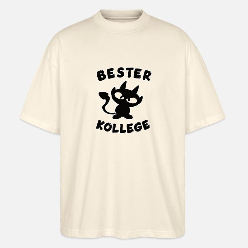 cooles bester Kollege Design - Stanley/Stella Oversized Unisex Bio T-Shirt Blaster 2.0 - Natur