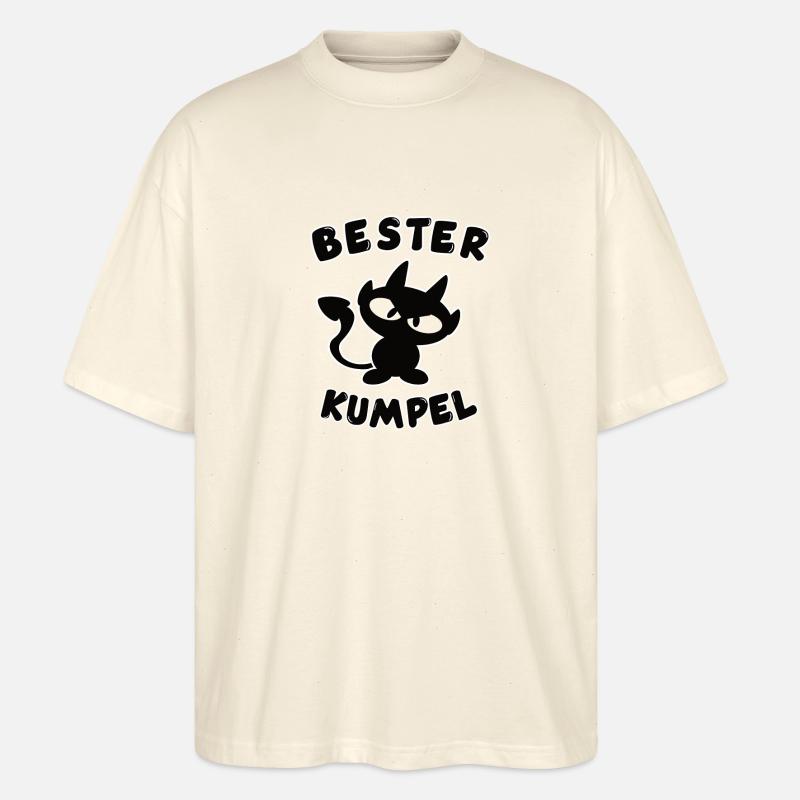 cooles bester Kumpel Design - Stanley/Stella Oversized Unisex Bio T-Shirt Blaster 2.0 - Natur