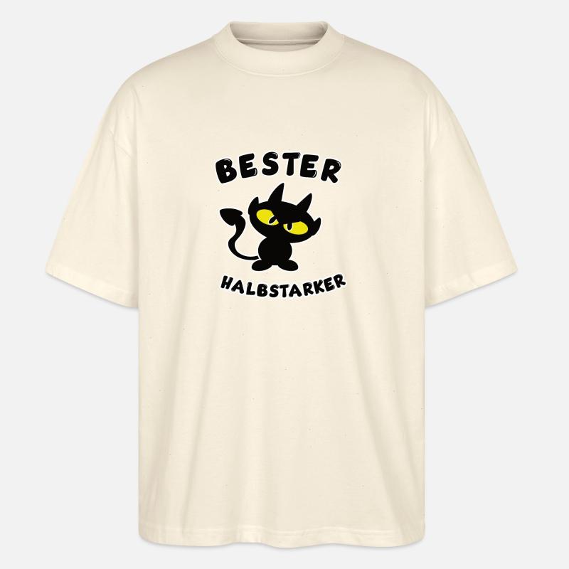 cooles bester Halbstarker Design - Stanley/Stella Oversized Unisex Bio T-Shirt Blaster 2.0 - Natur