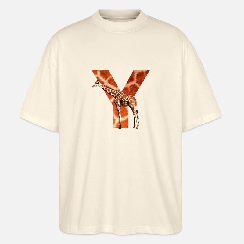 giraffe y - Stanley/Stella Oversized Unisex Bio T-Shirt Blaster 2.0 - Natur