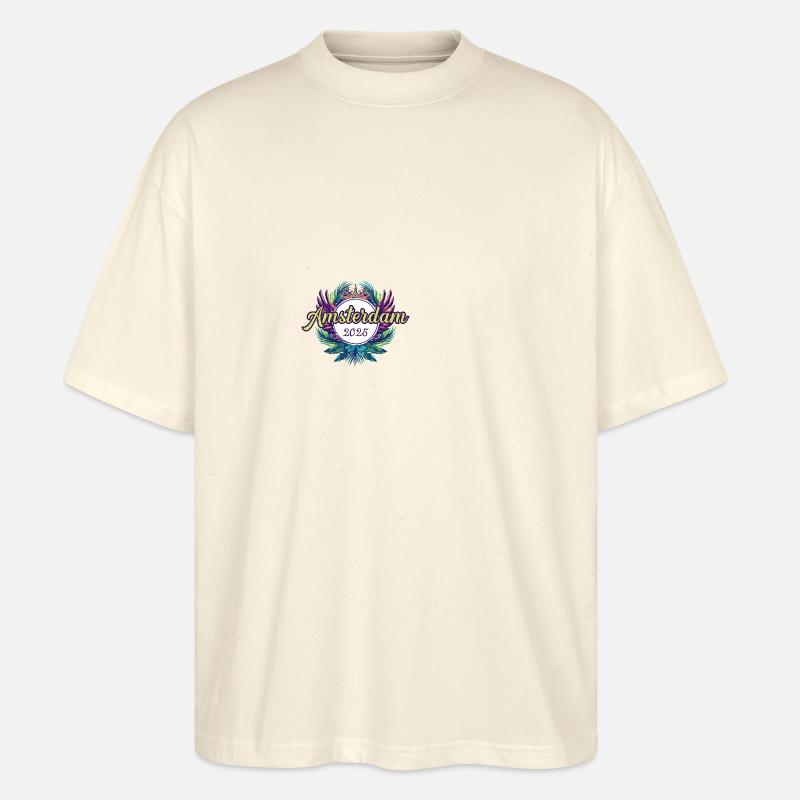 Amsterdam 2025 Team - Stanley/Stella Oversized Unisex Organic T-shirt Blaster 2.0 - soft Ecru