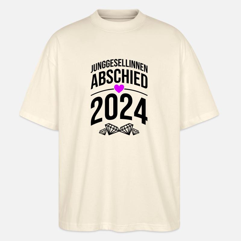 Junggesellinnenabschied 2024 Braut - Stanley/Stella Oversized Unisex Bio T-Shirt Blaster 2.0 - Natur