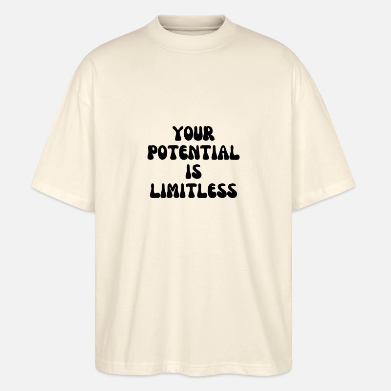 Your potential is limitless - Stanley/Stella Oversized Unisex Bio T-Shirt Blaster 2.0 - Natur