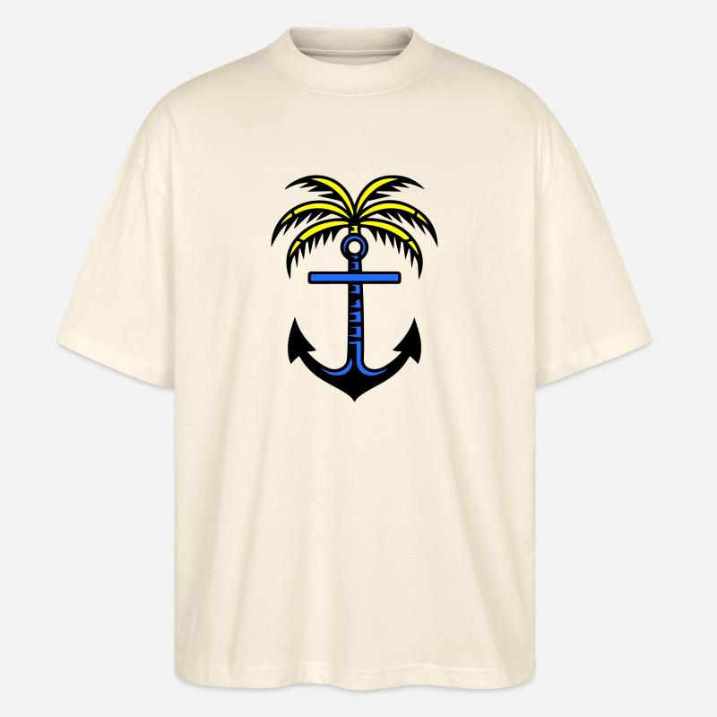 Palme Anker Symbol - Stanley/Stella Oversized Unisex Bio T-Shirt Blaster 2.0 - Natur