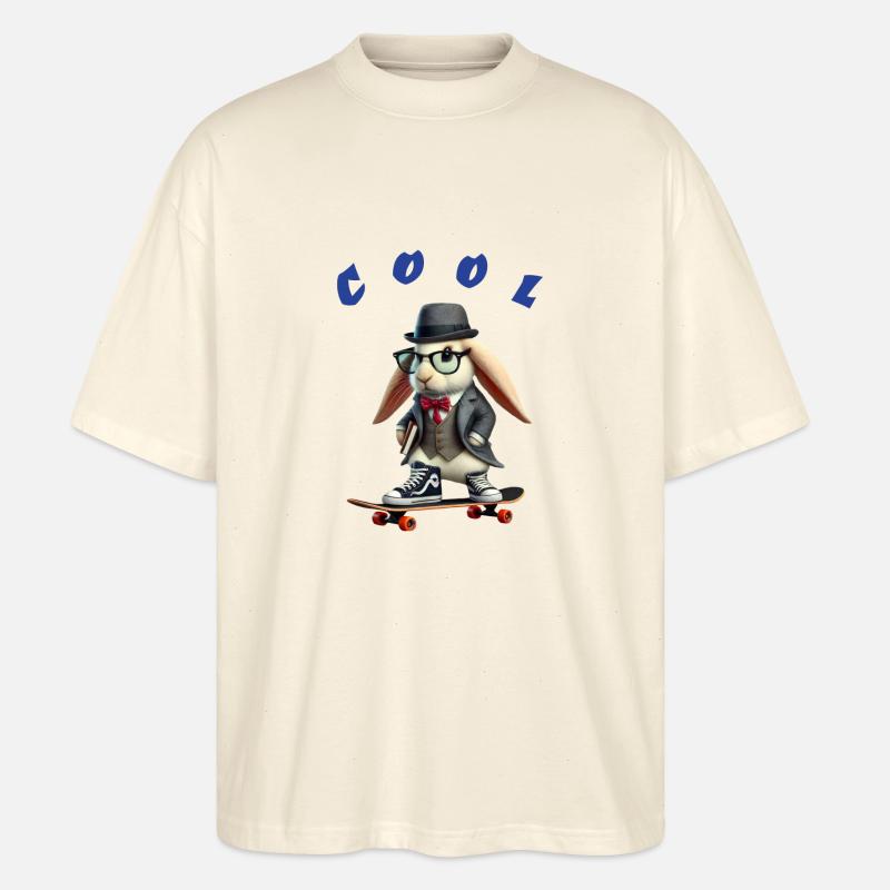 Cool rabbit - Stanley/Stella Oversized Unisex Bio T-Shirt Blaster 2.0 - Natur