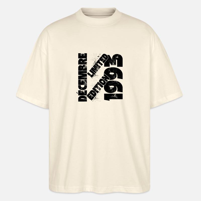 DECEMBRE 1993 LIMITED EDITION - T-shirt bio Blaster 2.0 coupe oversize Stanley/Stella Unisexe - écru doux