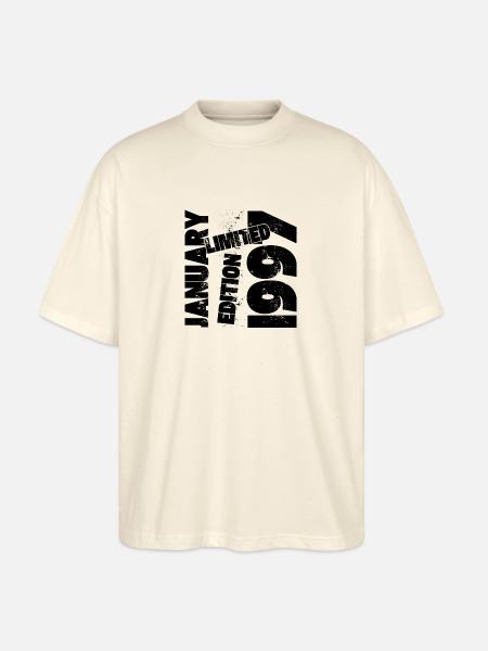JANUAR 1997 LIMITIERTE AUFLAGE - Stanley/Stella Oversized Unisex Bio T-Shirt Blaster 2.0 - Natur