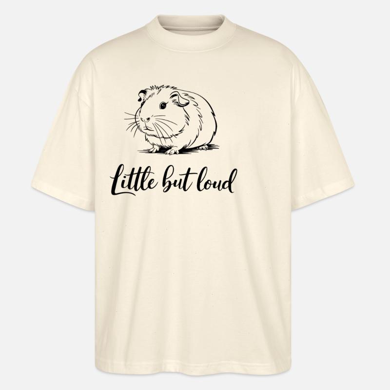 Cochon d’Inde petit mais bruyant - T-shirt bio Blaster 2.0 coupe oversize Stanley/Stella Unisexe - écru doux