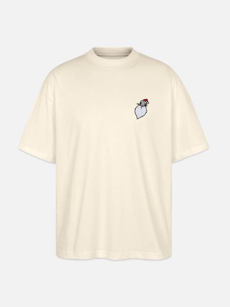 Weihnachtsmann & Co. KG Stickmotiv Weihnachtsmann - Stanley/Stella Oversized Unisex Bio T-Shirt Blaster 2.0 - Natur