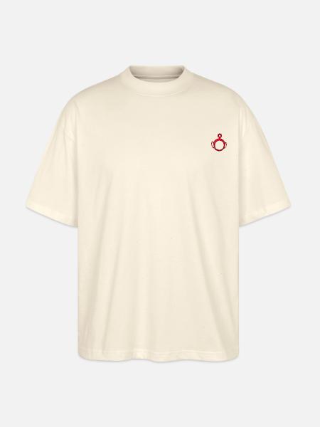 Teletubbien pakarat keppimallina - Stanley/Stella Blaster 2.0 Unisex Oversized Luomu T-paita - pehmeä ecru