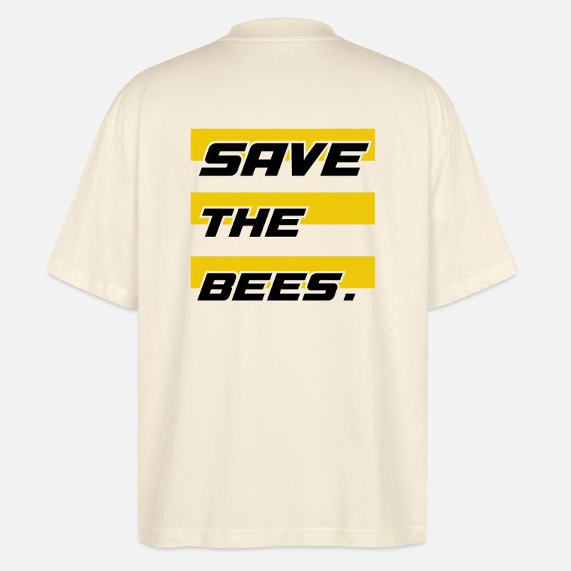 Save the bees - Stanley/Stella Oversized Unisex Bio T-Shirt Blaster 2.0 - Natur
