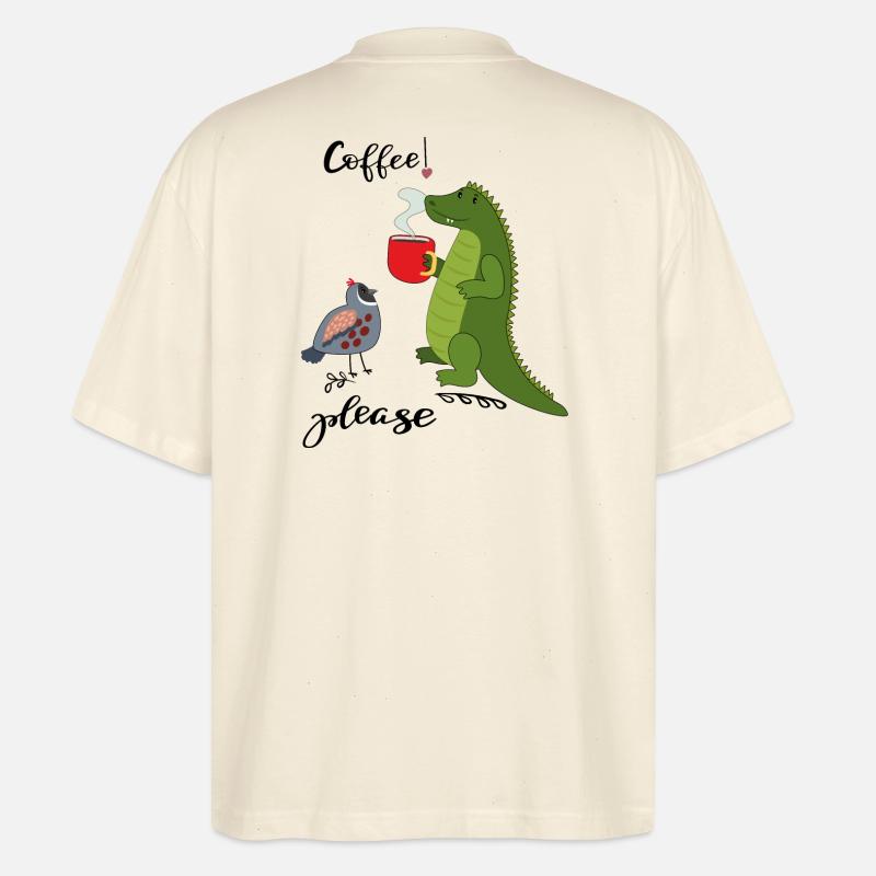 Coffee please - Stanley/Stella Oversized Unisex Bio T-Shirt Blaster 2.0 - Natur