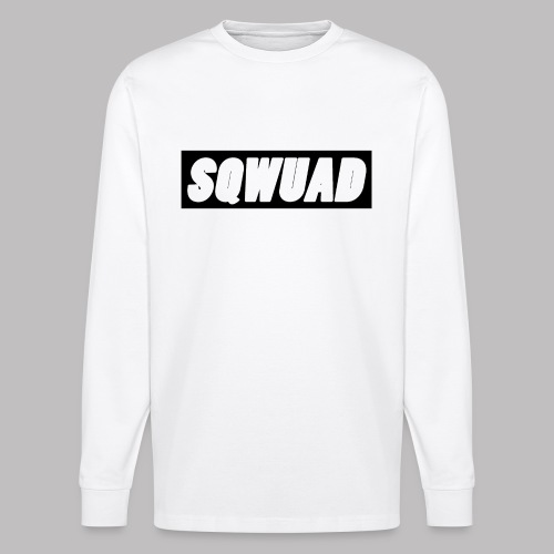 SQWUAD | T-shirt | man | zwarte opdruk - Stanley/Stella uniseks biologisch shirt met lang mouwen SHIFTS DRY