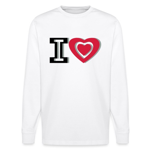 I LOVE I HEART - Stanley/Stella SHIFTS DRY Unisex Organic Longsleeve Shirt