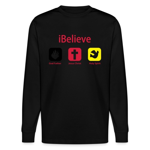 iBelieve - Jesus Shirt (UK) - Stanley/Stella Unisex Bio-Langarmshirt SHIFTS DRY