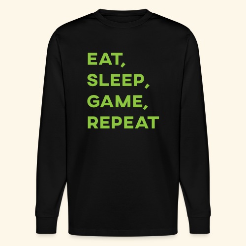 Eat, Sleep, Game, Repeat - Stanley/Stella SHIFTS DRY Unisex Organic Longsleeve Shirt
