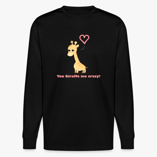 Giraffe Me Crazy - Stanley/Stella unisex økologisk, langærmet T-shirt SHIFTS DRY