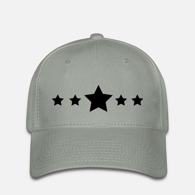 5sterne - Flexfit Cap - Grüngrau