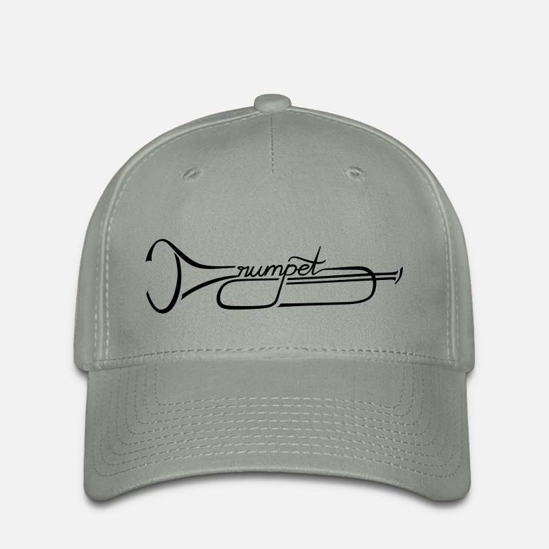 trompeta - Casquette Flexfit - gris vert