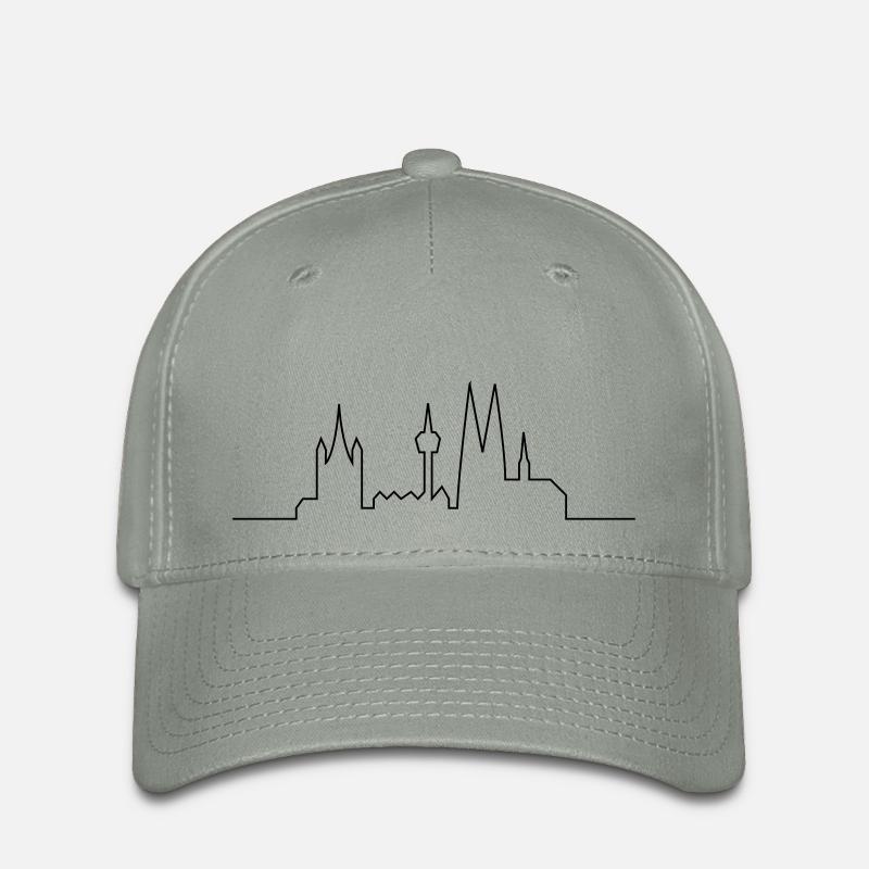Köln - Flexfit Cap - Grüngrau