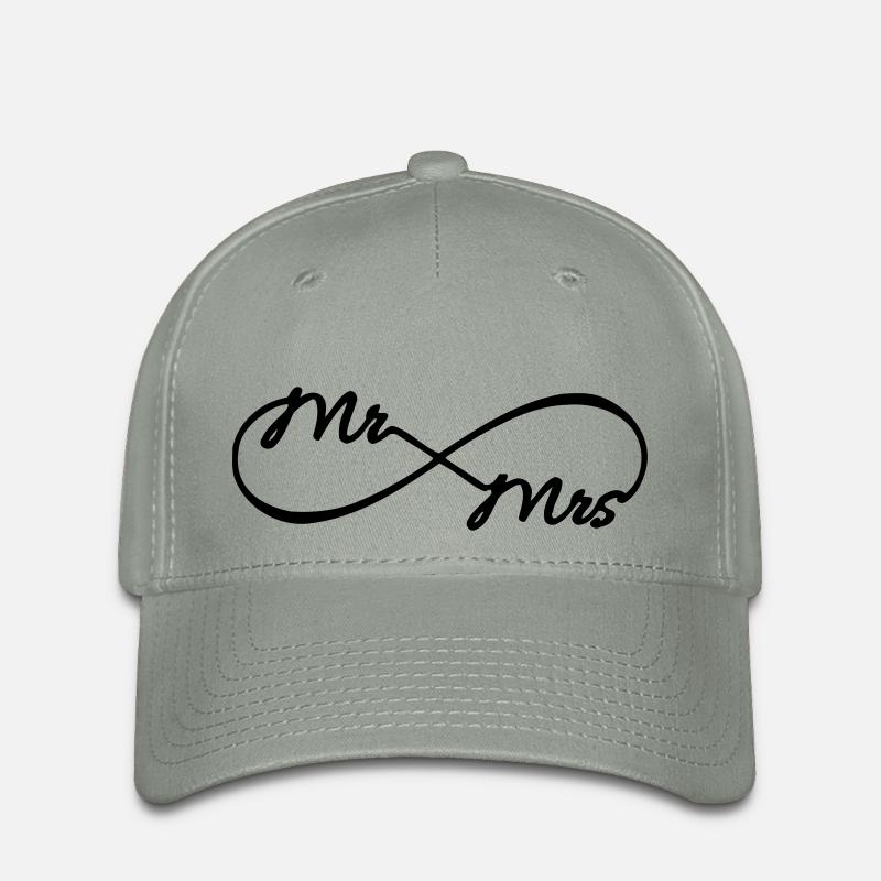Mr_Mrs_infini - Casquette Flexfit - gris vert